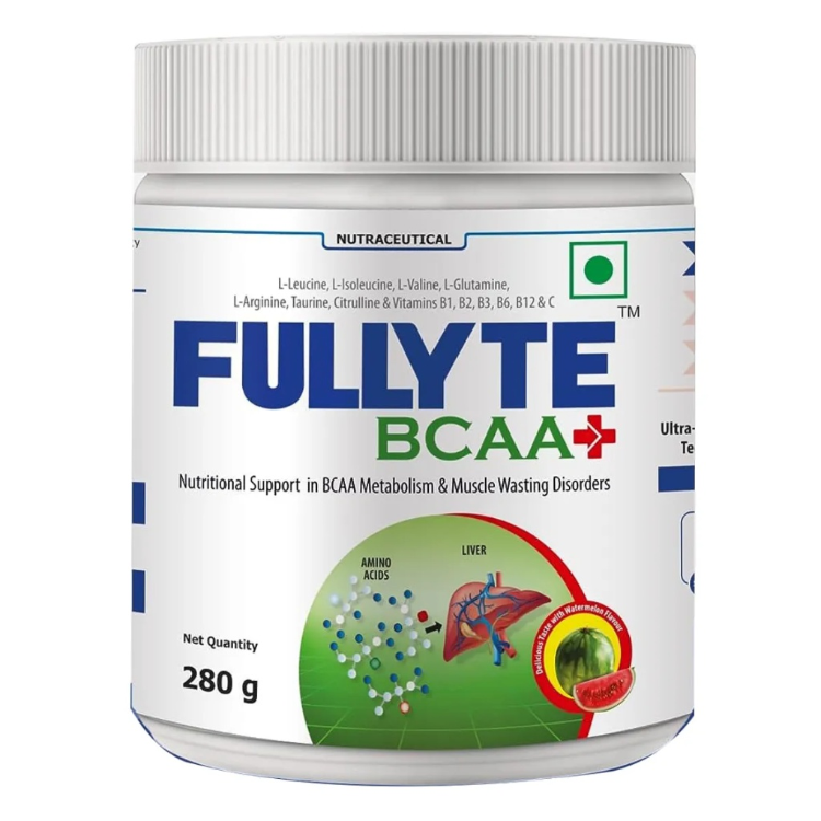 Fullyte BCAA Nutraceutical Supplement Powder, 280g