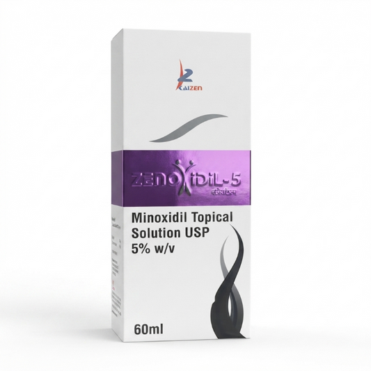 ZENOXIDIL-5 Minoxidil Topical Solution USP 5% w/v (60 ml)