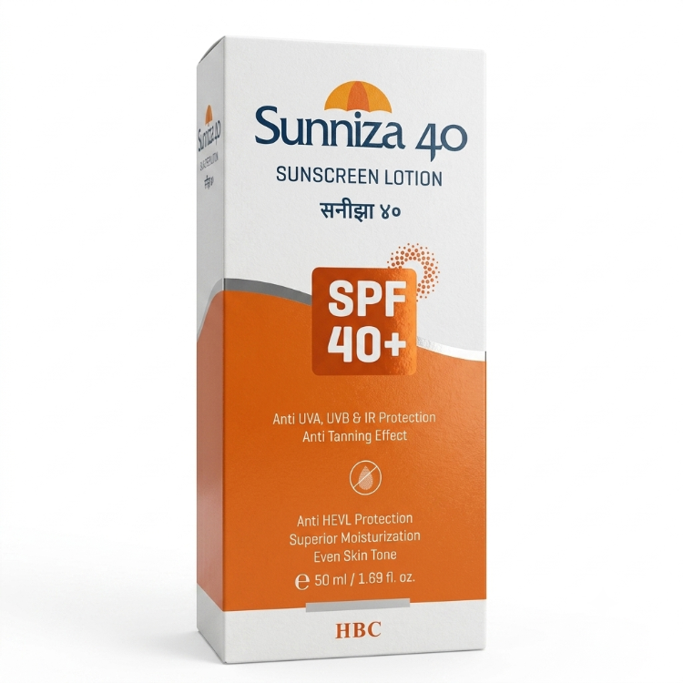 Sunniza 40 SPF Sunscreen Lotion 50gm