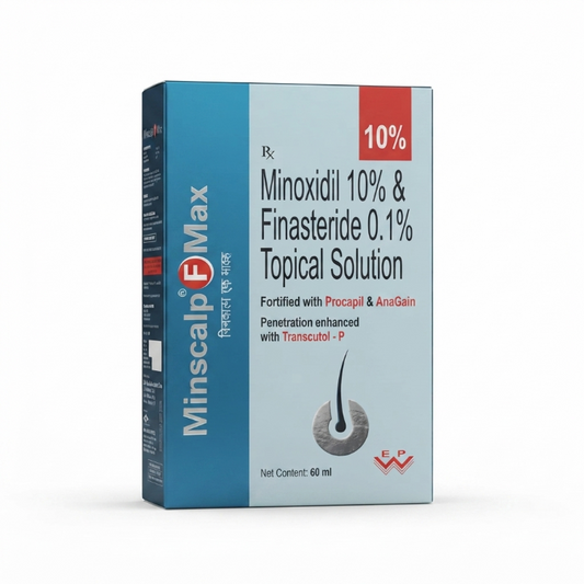 Minscalp-F Max Minoxidil 10%  Finasteride 0.1% Topical Solution 60ml