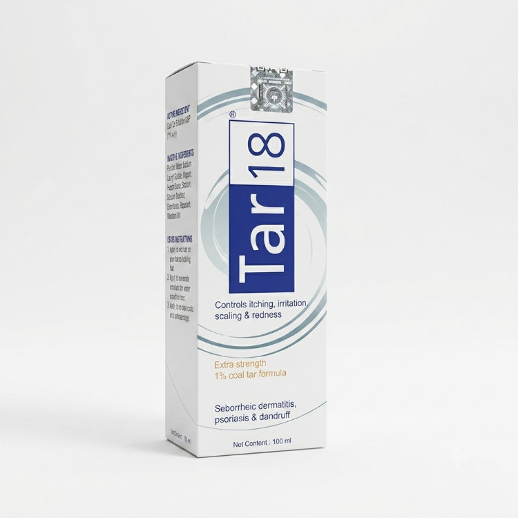 Tar 18 Medicated Shampoo for Scalp Psoriasis 100ml 