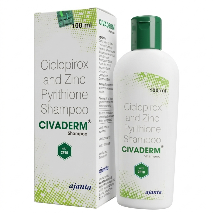 Civaderm Anti-Dandruff Shampoo, 100ml