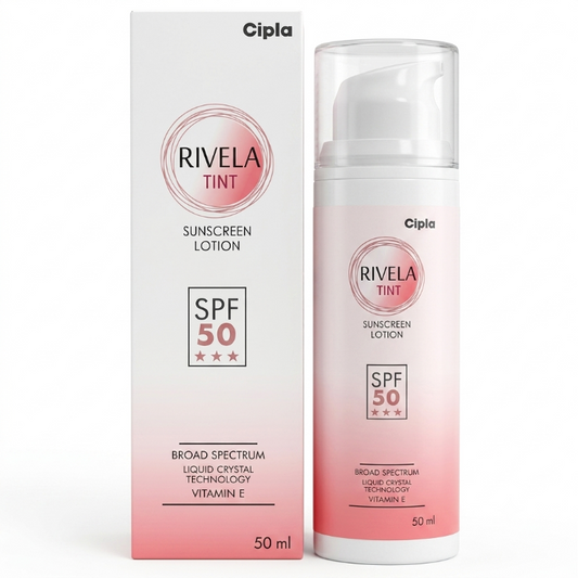 Rivela Tint Sunscreen SPF 50 Lotion 50ml