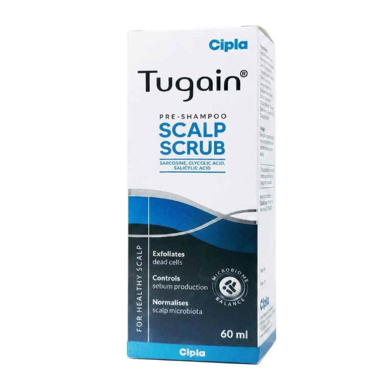 Tugain Scalp Scrub Pre-Shampoo 60 ml