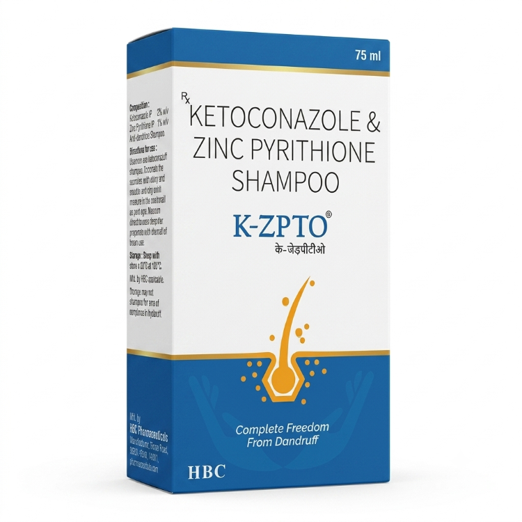 K Zpto Shampoo, 75ml