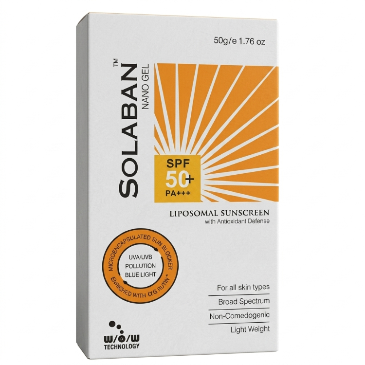 Solaban Spf 50+ Pa+ Sunscreen Nano Gel 50 gm