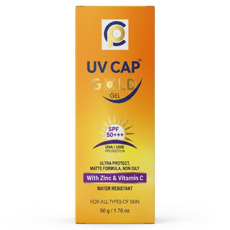UV CAP GEL GOLD SPF50+ 50GM
