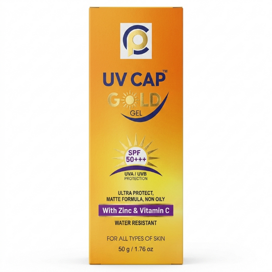 UV CAP GEL GOLD SPF50+ 50GM