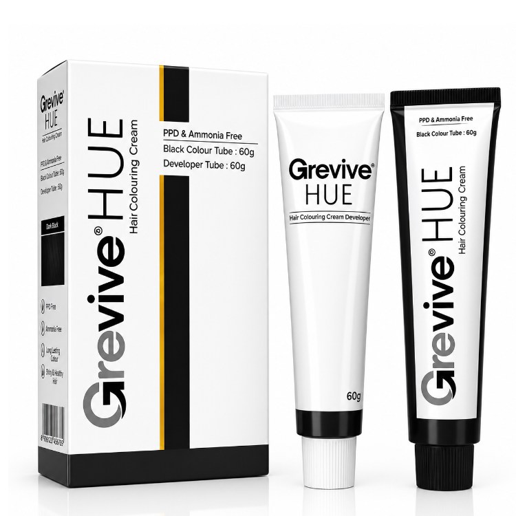 Grevive HUE Black Hair Colouring Cream 120gm