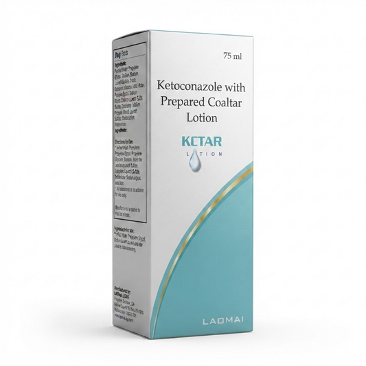 KCTAR Ketoconazole with Prepared Coal Tar Lotion 75ml