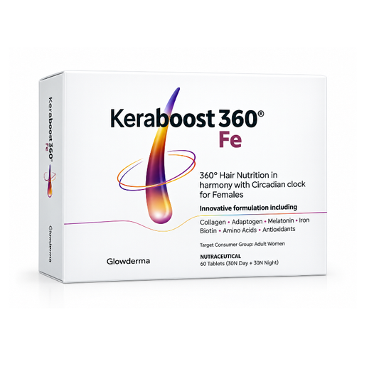 Keraboost 360® Fe Hair Nutrition Tablets – Collagen, Biotin & Iron – 60 Tablets