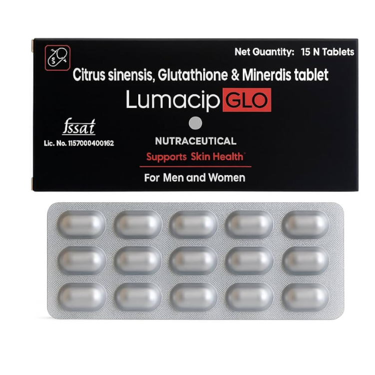 Lumacip Glo Skin Nutraceutical Tablet For Men And Women tab