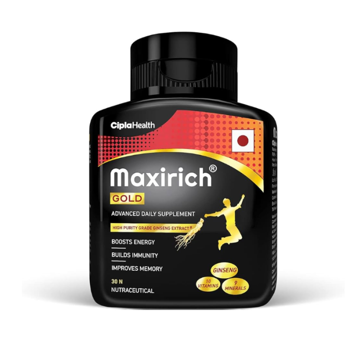 Maxirich Gold Advanced Daily Supplement Capsules – 30 Capsules