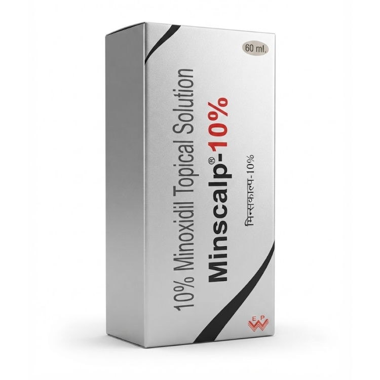 Minscalp-10% Minoxidil Topical Solution (60 ml)
