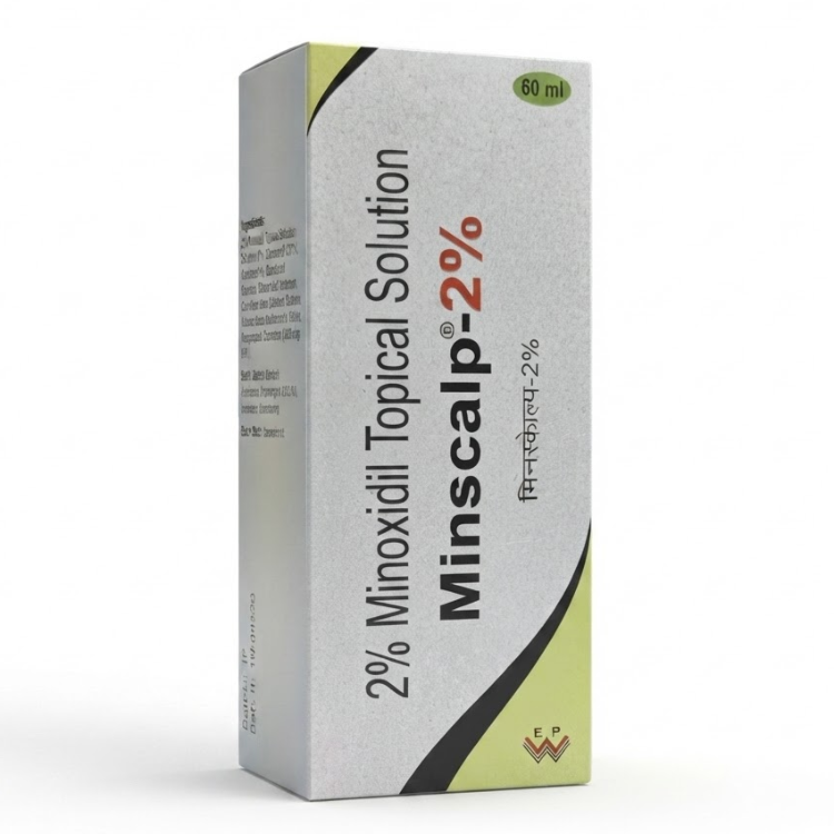 Minscalp-2% Minoxidil Topical Solution (60 ml)