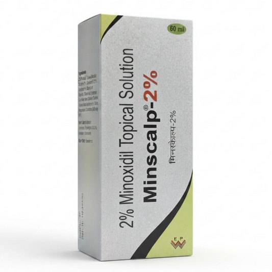 Minscalp-2% Minoxidil Topical Solution (60 ml)