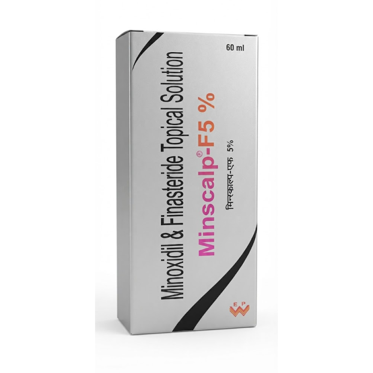 Minscalp-F5% Minoxidil 5%  Finasteride 0.1% Topical Solution (60 ml)