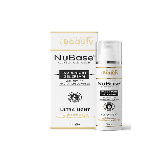 NuBase Aqua Soft Ultra-Light Day & Night Facial Gel Cream SPF 30 50gm