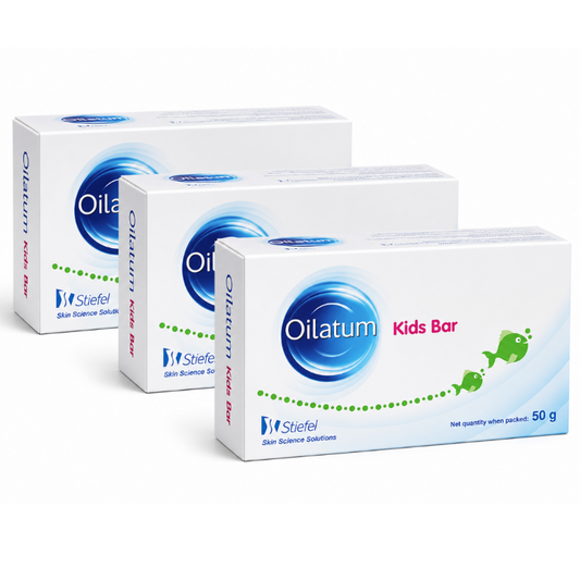 Oilatum Kids Bar 50g Pack of 3 | Gentle Moisturizing Cleansing Bar for Kids