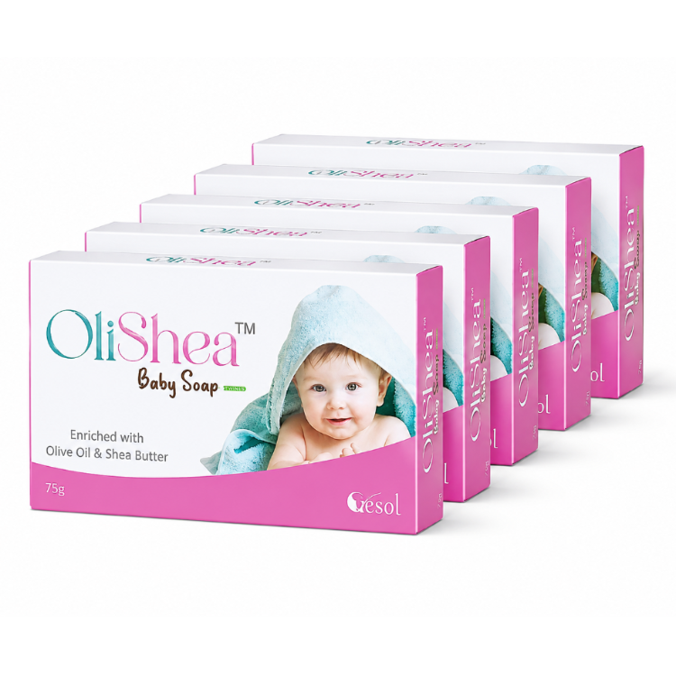 OliShea Baby Soap 75g – Pack of 5