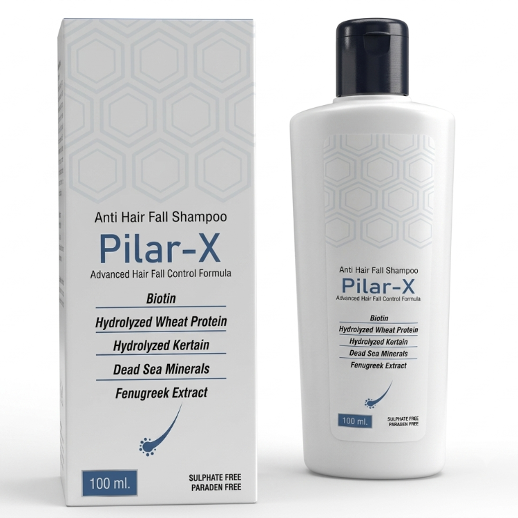 Pilar-X Anti Hair Fall Shampoo 100ml | Sulphate Paraben Free Hair Fall Control Shampoo