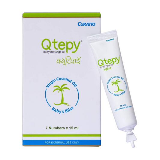 Qtepy Baby Massage Oil, 15 ml