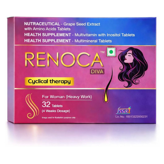 Renocia Diva Hair Cyclical Therapy Nutraceutical Tablet For Women 32s