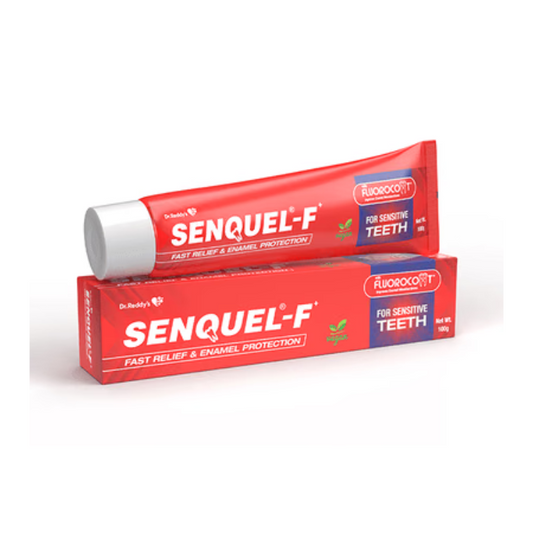 SENQUEL F Fast Relief &Enamel Protection Sugar Free Toothpaste 100 gm