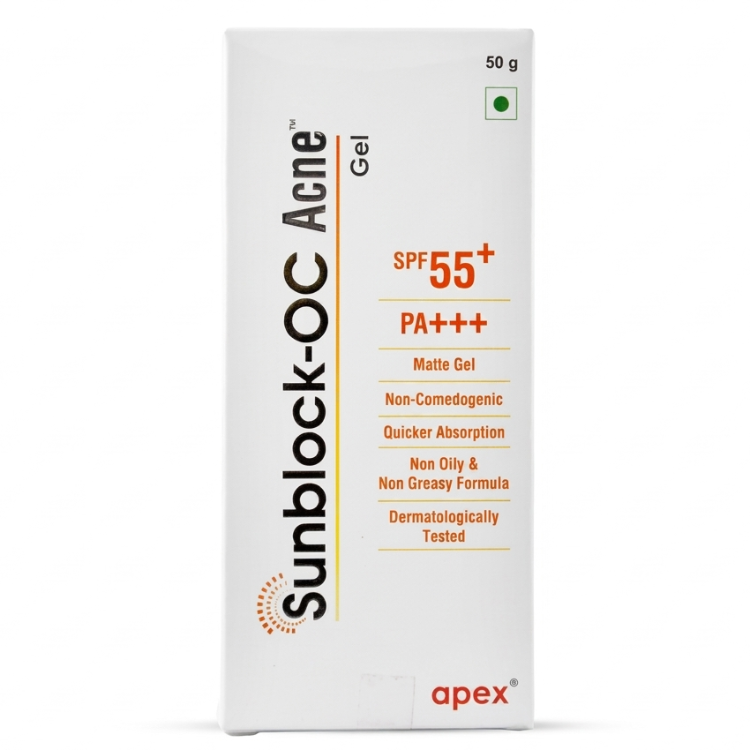 SUNBLOCK-OC ACNE SPF55+ GEL 50GM
