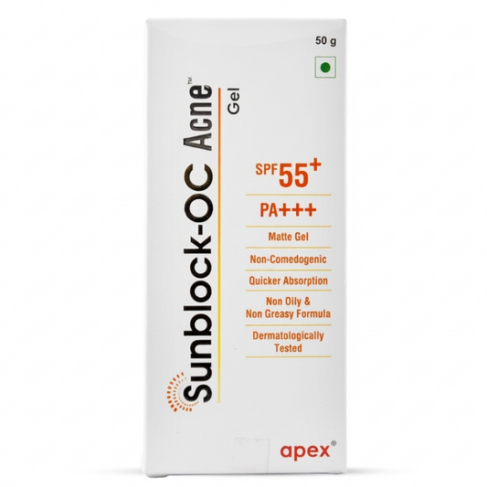 SUNBLOCK-OC ACNE SPF55+ GEL 50GM
