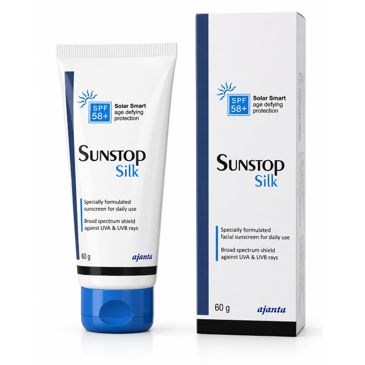 Sunstop Silk SPF58+ Sunscreen Cream 50gm