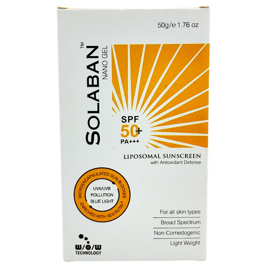 Solaban Spf 50+ Pa+ Sunscreen Nano Gel 50 gm