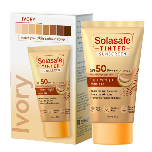 Solasafe Tinted Ivory Sunscreen SPF 50 40gm
