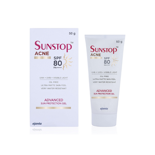 Sunstop Acne Ultra Matte Advanced Sun Protection Gel SPF 80 PA 50GM