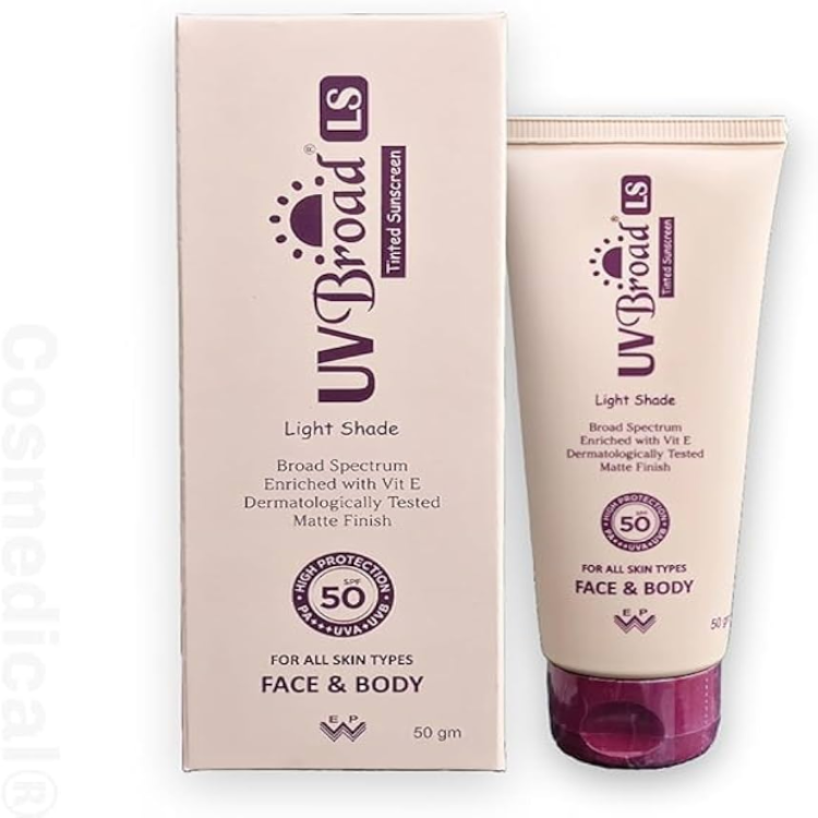 UV Broad LS Light Shade Tinted Sunscreen SPF 50 PA 50GM