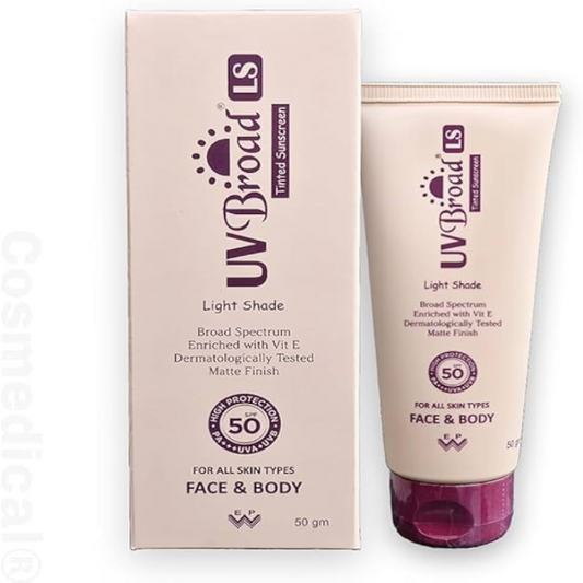 UV Broad LS Light Shade Tinted Sunscreen SPF 50 PA 50GM