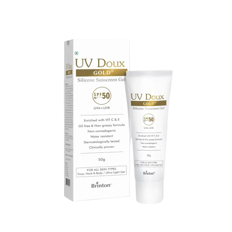 UV Doux Gold Silicone Sunscreen Gel SPF 50