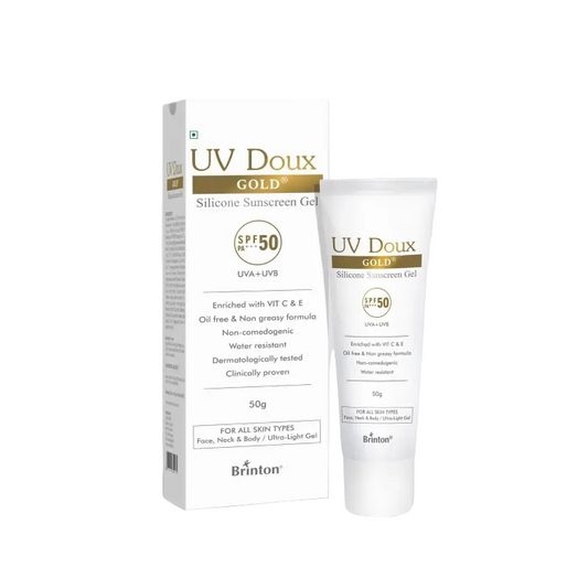 UV Doux Gold Silicone Sunscreen Gel SPF 50