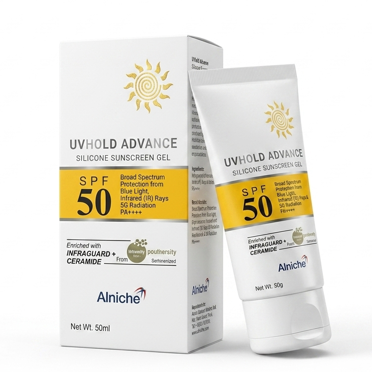 Uvhold Advance Silicon Sunscreen Gel SPF 50 PA+ 50ml