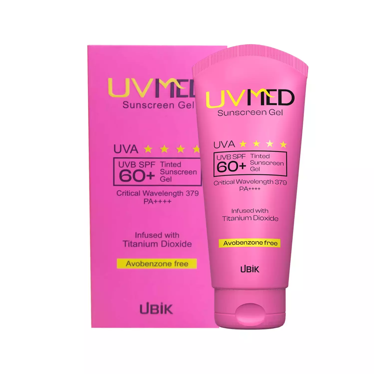Uvmed Tinted Sunscreen Gel SPF 60+ PA+ 50ML