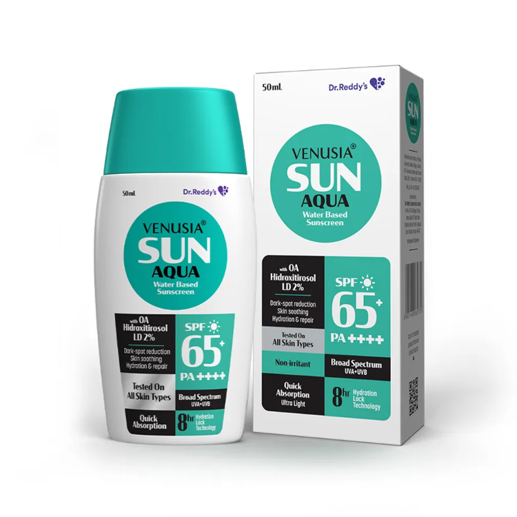 Venusia Sun Aqua Water Based Sunscreen SPF 65+ PA+ 50ml