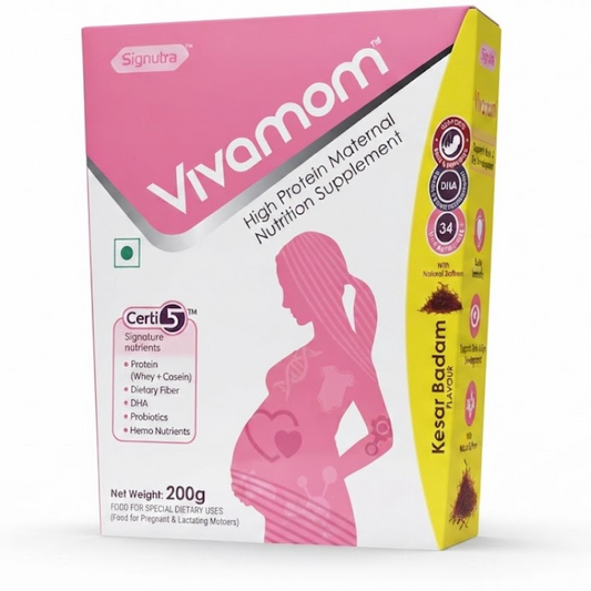 Vivamom High Protein Maternal Nutrition Supplement – Kesar Badam Flavour 200g