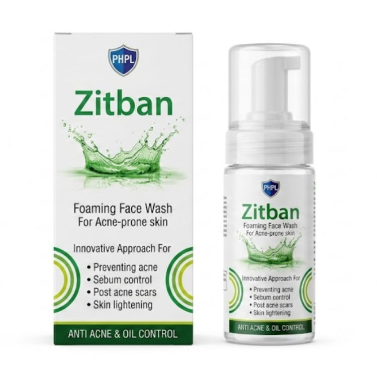 Zitban Foaming Face Wash For Acne-Prone Skin 100Ml