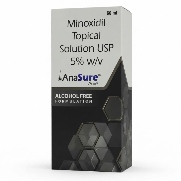 AnaSure 5% Minoxidil Topical Solution USP 60ml