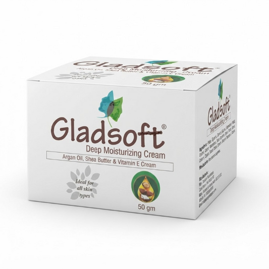 Gladsoft Deep Moisturizing Cream with Argan Oil, Shea Butter Vitamin E – 50g