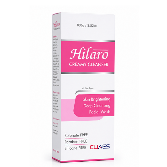 Hilaro Creamy Cleanser Skin Brightening Deep Cleansing Facial Wash 100ml