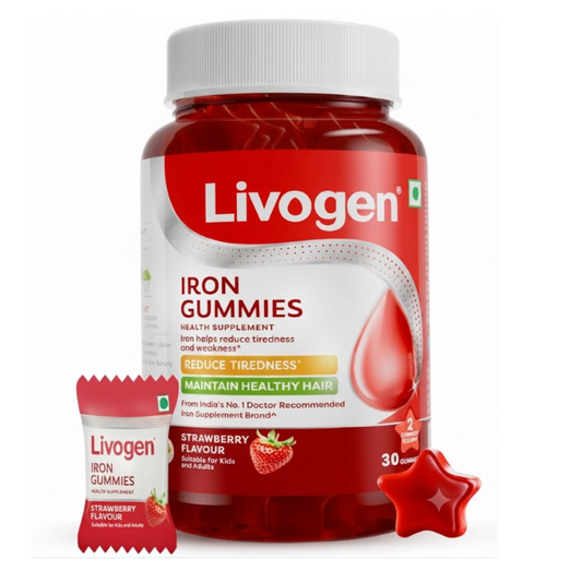 Livogen Iron Gummies Strawberry Flavour 30 Gummies  Kids & Adults